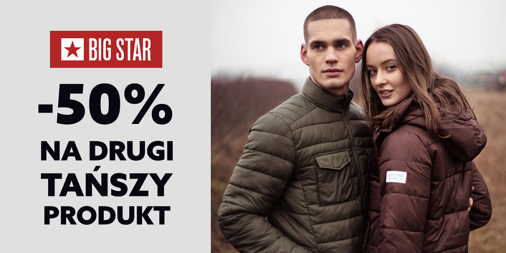 -50% na drugi produkt w Big Star - 1