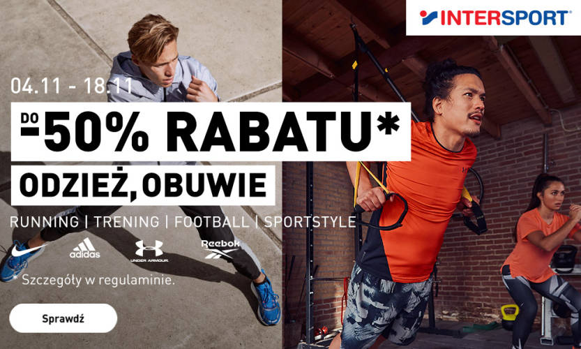 WEEKLY DEAL - na odzież i obuwie dodatkowe 15% rabatu od ceny na metce w INTERSPORT - 1