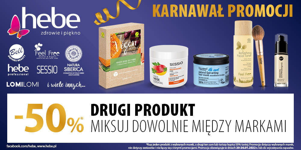 HEBE  DRUGI PRODUKT - 50% MIKSUJ DOWOLNIE MIĘDZY MARKAMI - 1