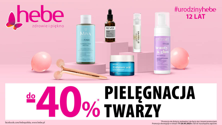 PIELĘGNACJA TWARZY DO 40%  HEBE - 1